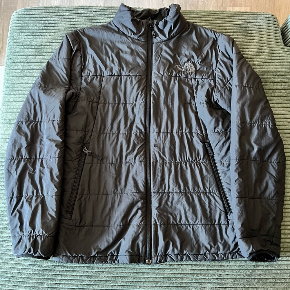 ✨The North Face Gray Bombay insulated lightweight Puffer Jacket - Mens